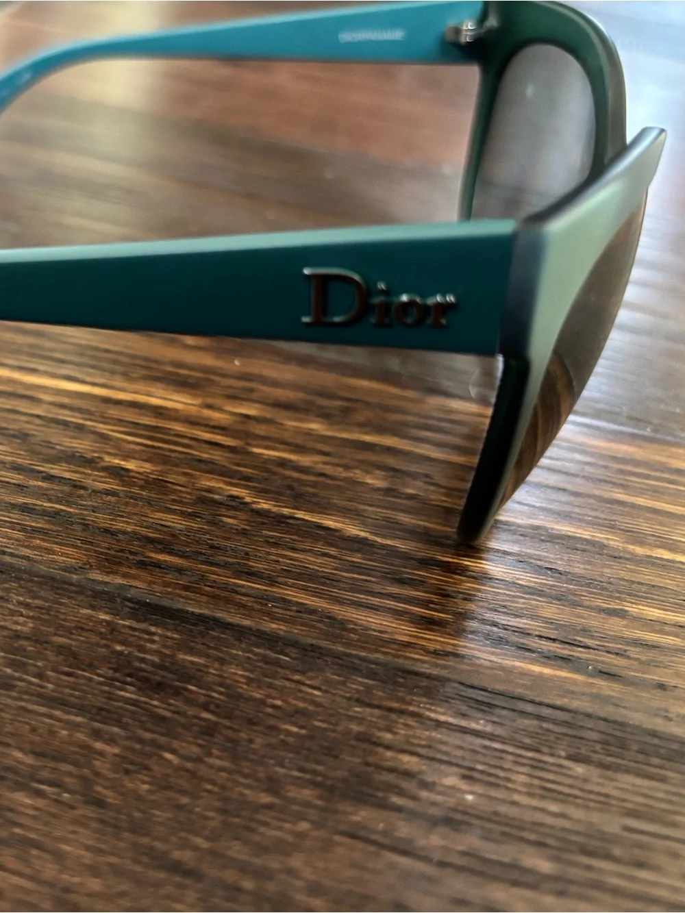 Dior Paname Sunglasses Light Blue Green Frames Authentic Scratched For Parts
